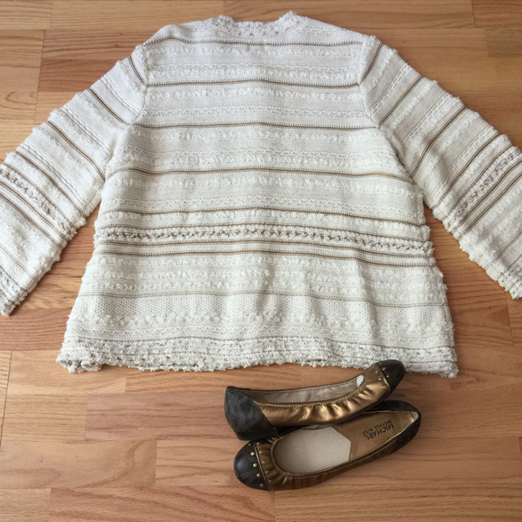 ⚡️JM COLLECTION Knit Jacket 📍FIRM📍 - Picture 8 of 11